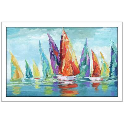 "Fine Day Sailing I (Horizontal)" by Nan Print on Acrylic