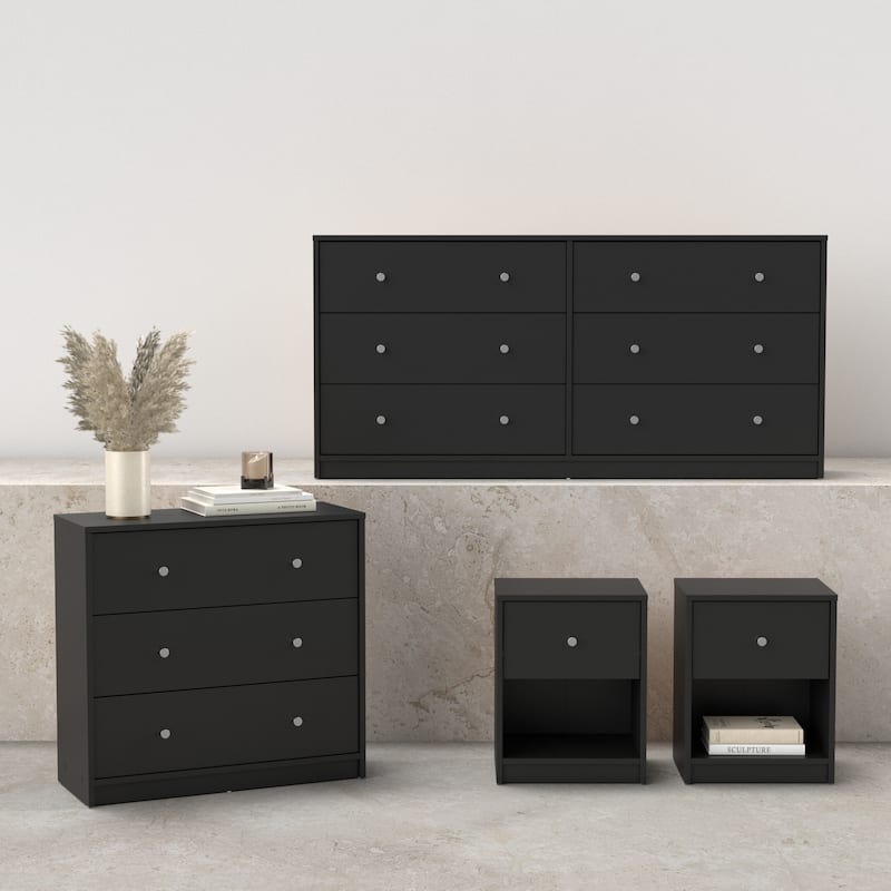 Porch & Den Zoe 4-Piece Bedroom Set - Black