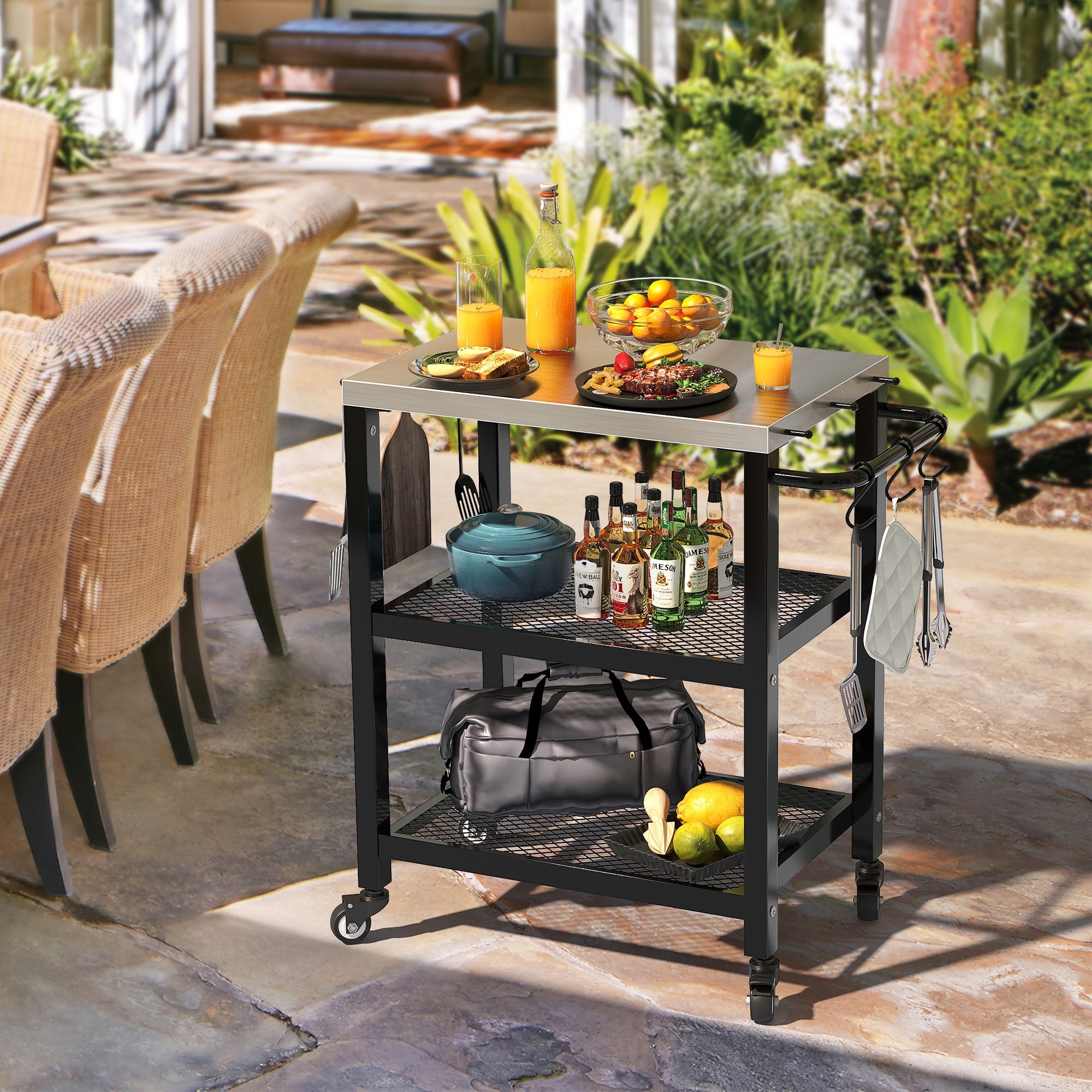 Outdoor bar table on wheels new arrivals
