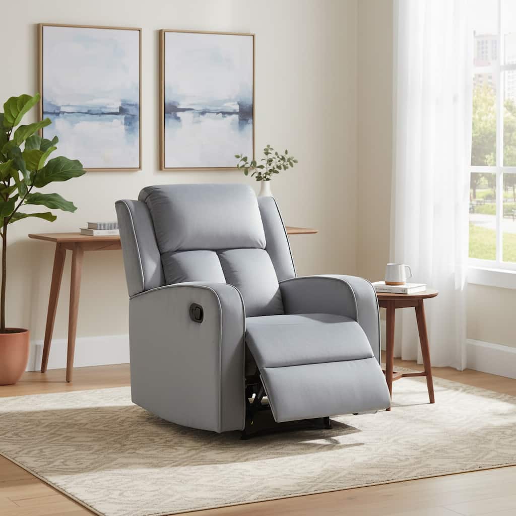 Dale Grey Fabric Upholstered Reclining Chair