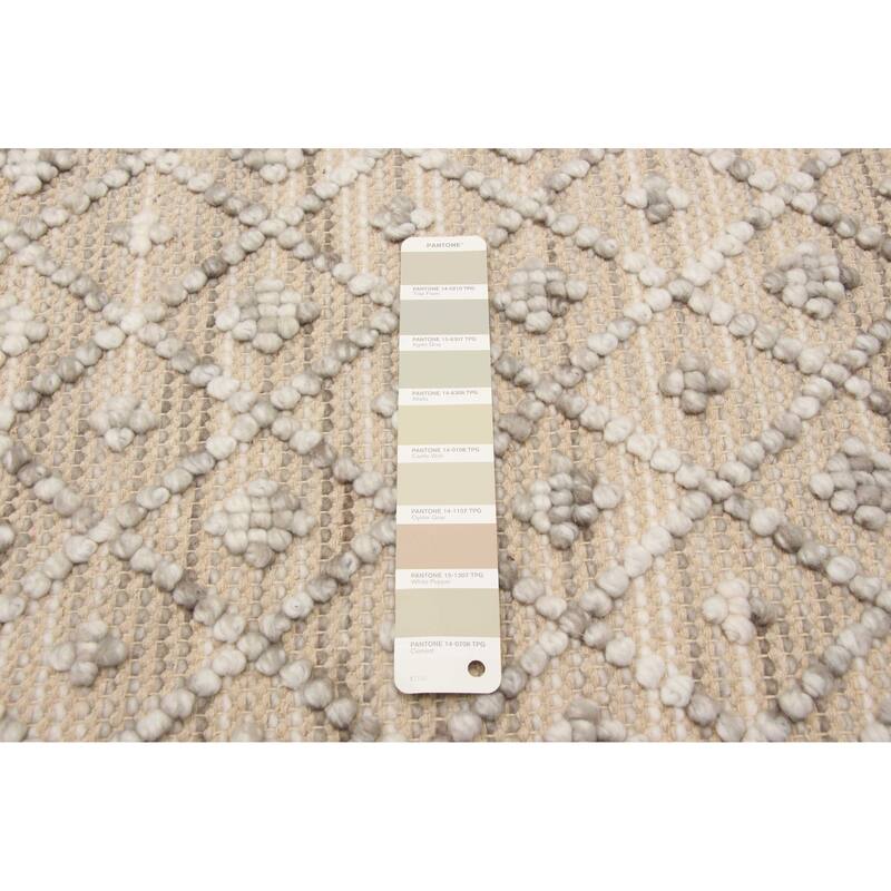 ECARPETGALLERY Braid weave Sienna Tan Wool Rug - 4'11 x 8'1