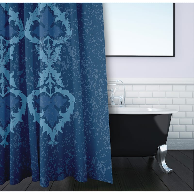 71 x 74-inch Ananda Geometric Print Shower Curtain