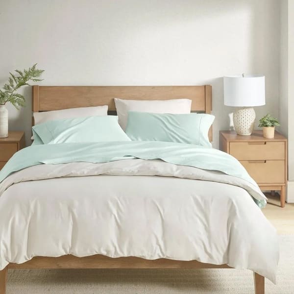 Full Ultra Soft 100 300TC BCI Cotton Deep Pocket Sheet Set Seafoam
