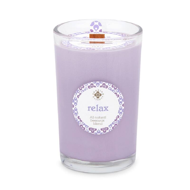 ROOT Seeking Balance Spa Candles - Relax - Geranium & Lavender -  Handcrafted Aromatherapy Candles|8 oz