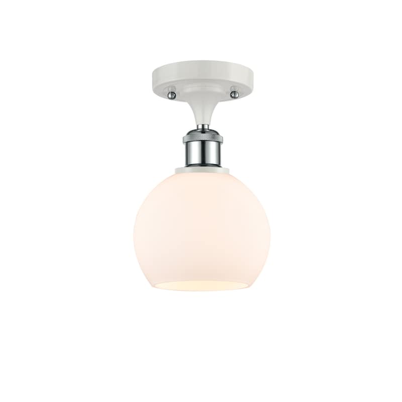 Innovations Lighting 516-1C-10-6 Athens Semi-Flush Athens Deco Swirl