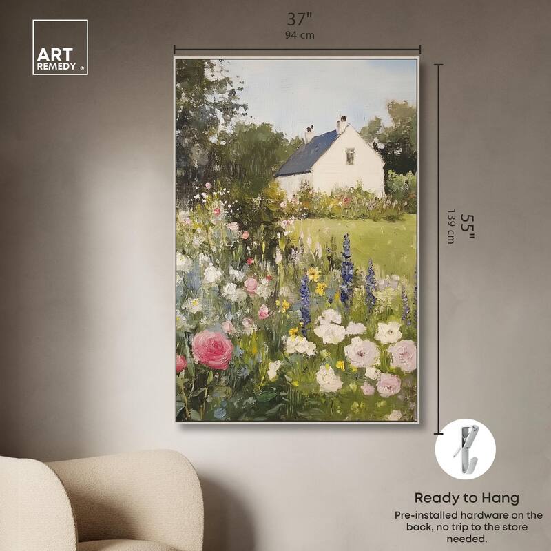 Floral Farmhouse II Canvas by Art Remedy