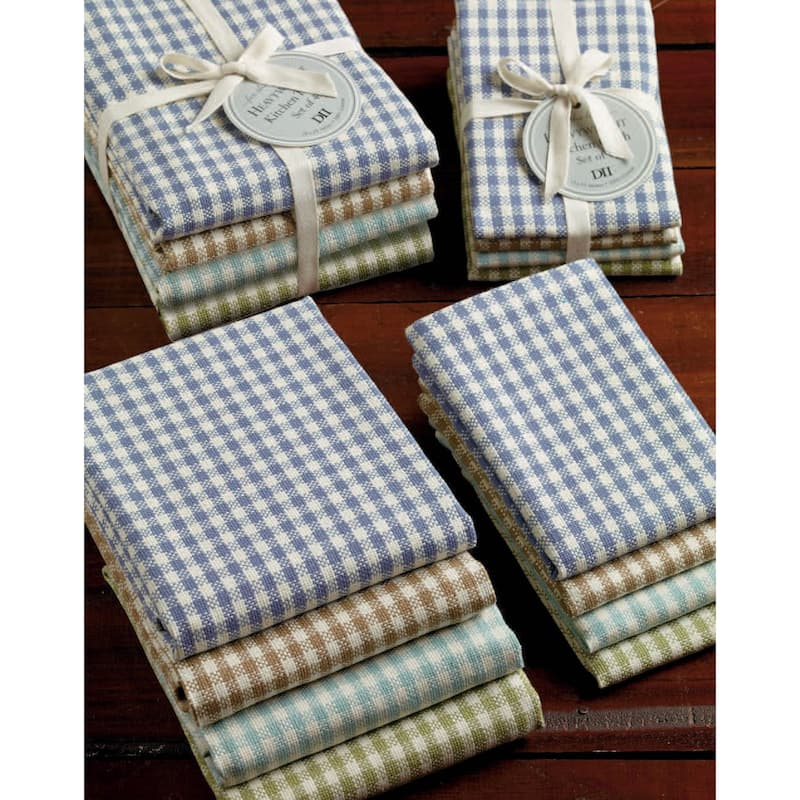 Design Imports Assorted Blue Dishtowel (Set of 5)