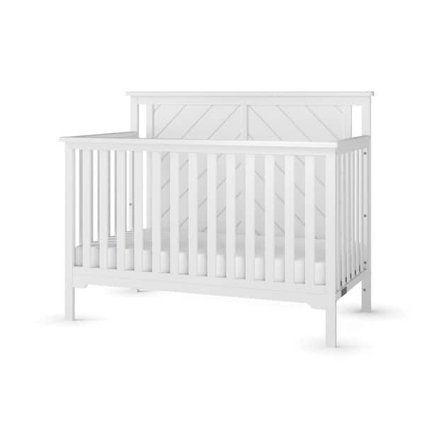 slide 2 of 24, Forever Eclectic Hampton Flat Top 4-in-1 Convertible Baby Crib Matte White