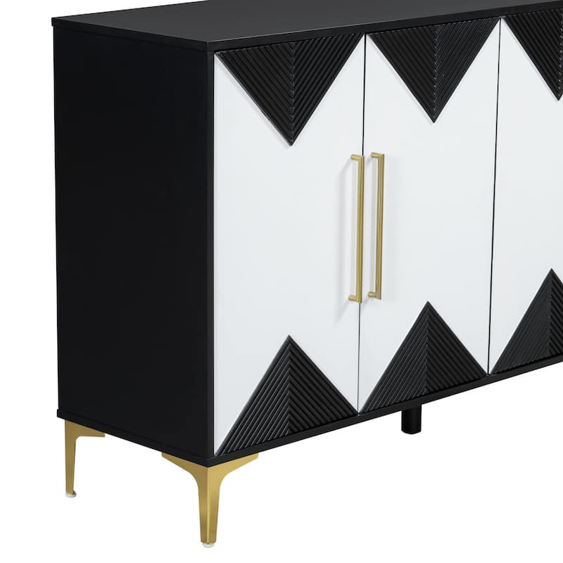 Unique Four Door Cabinet