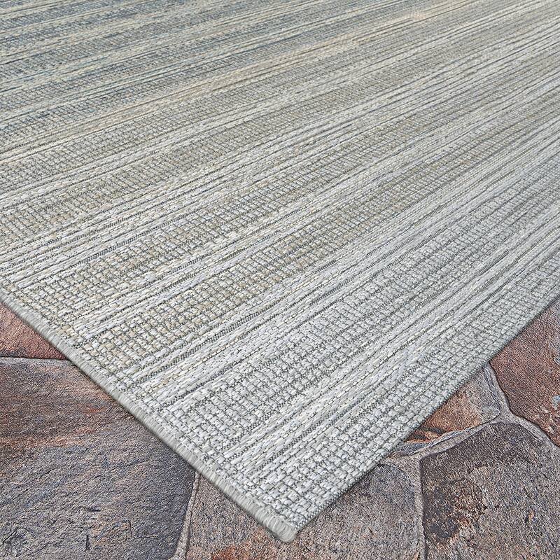 Vector Shoreline Taupe- Grey Indoor/ Outdoor Area Rug