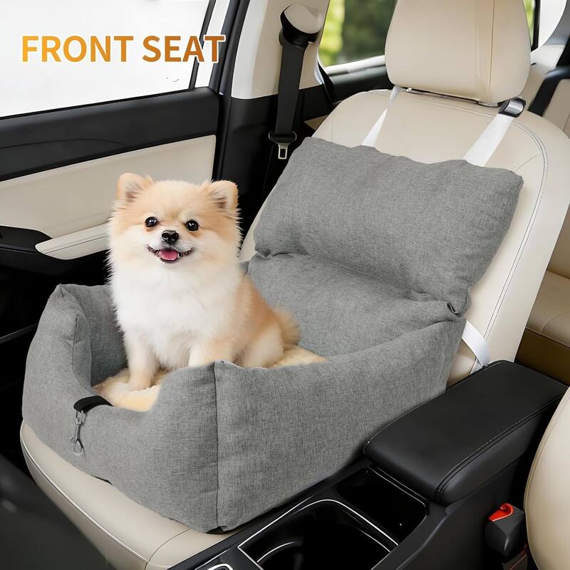 Portable Dog Booster Car Seat Bed for Small Dogs, Puppy Travel Car Seat