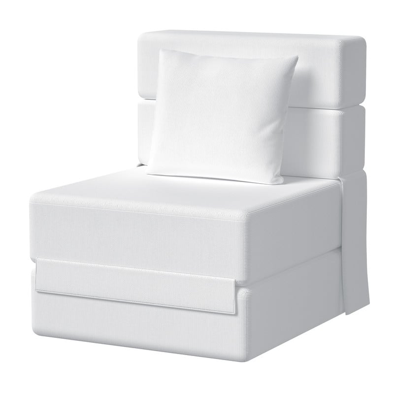 Corduroy Compression Convertible Folding Sectional Sofas (Set of 4)