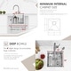 preview thumbnail 4 of 10, STYLISH 15 inch Stainless Steel Undermount Bar Prep Sink - Brushed Stainless Steel - 15" x 15" x 8"