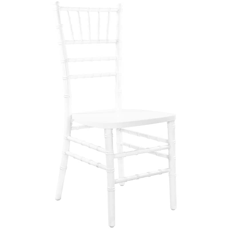 Wood Chiavari Chair - 18"D x 15.75"W x 36"H - White