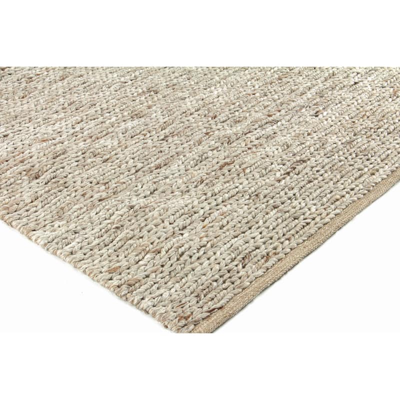EXQUISITE RUGS Lauryn Handwoven Polyester/Cotton Beige Area Rug.