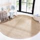SAFAVIEH Natural Fiber Marina Basketweave Seagrass Rug - 10' x 10' Round - Natural/Beige