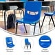 preview thumbnail 3 of 19, Ergonomic Heavy-Duty Flex Comfort Classroom Stack Chair - 17.5"W x 20.25"D x 32.5"H