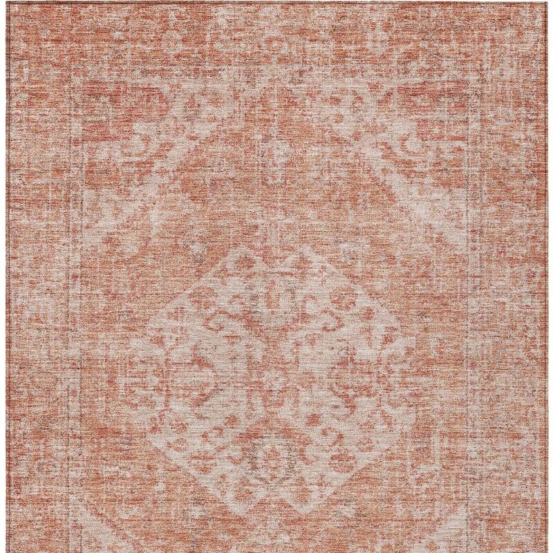 HomeRoots Oriental Traditional Rectangle Outdoor Rug