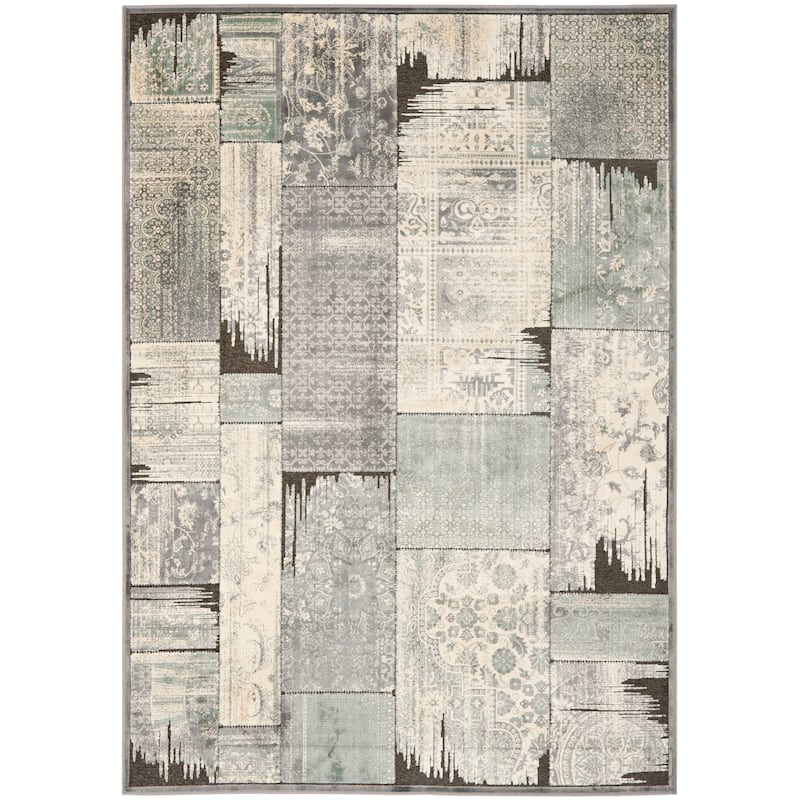 SAFAVIEH Paradise Bernardina Modern Viscose Rug - 5'3" x 7'6" - Grey/Anthracite