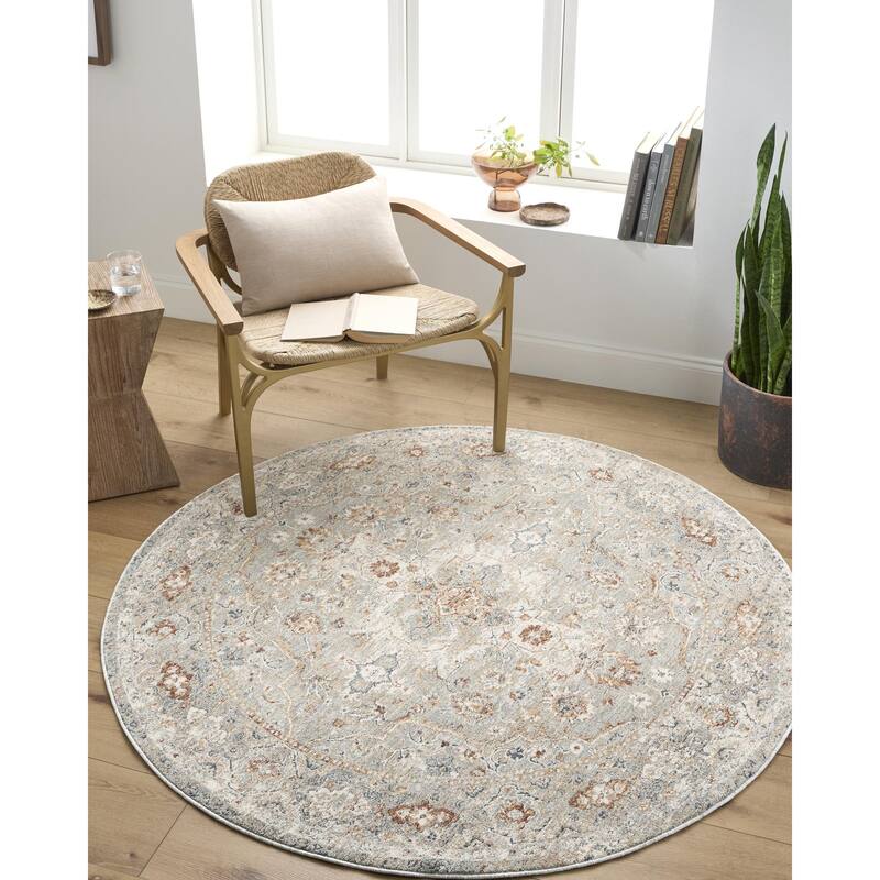 Livabliss Poem Traditional Area Rug - Slate - 2'7" x 10'