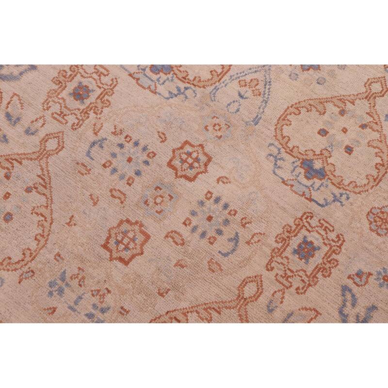Shabby Chic Ziegler Teofila Ivory/Pink Wool Rug - 8'10'' x 11'8''