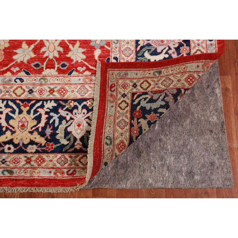 Vegetable Dye Floral Ziegler Oriental Area Rug Handmade Wool Carpet - 9'3"x 11'11"