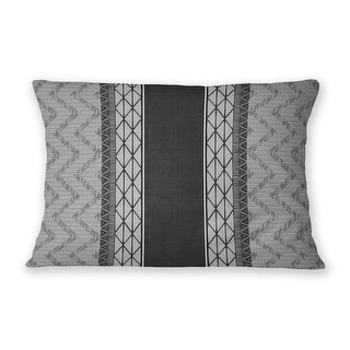 AFRICAN WAX PRINT BLACK & WHITE Lumbar Pillow By Becky Bailey - Bed ...