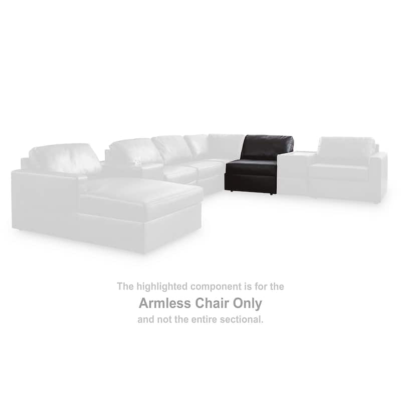 Signature Design by Ashley ModMax II Black 4-Piece Double Chaise Sectional - 142" W x 69" D x 36" H