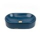 preview thumbnail 1 of 8, Concretti Designs Handmade Boston Concrete Vessel Sink/Washbasin. Dark Blue