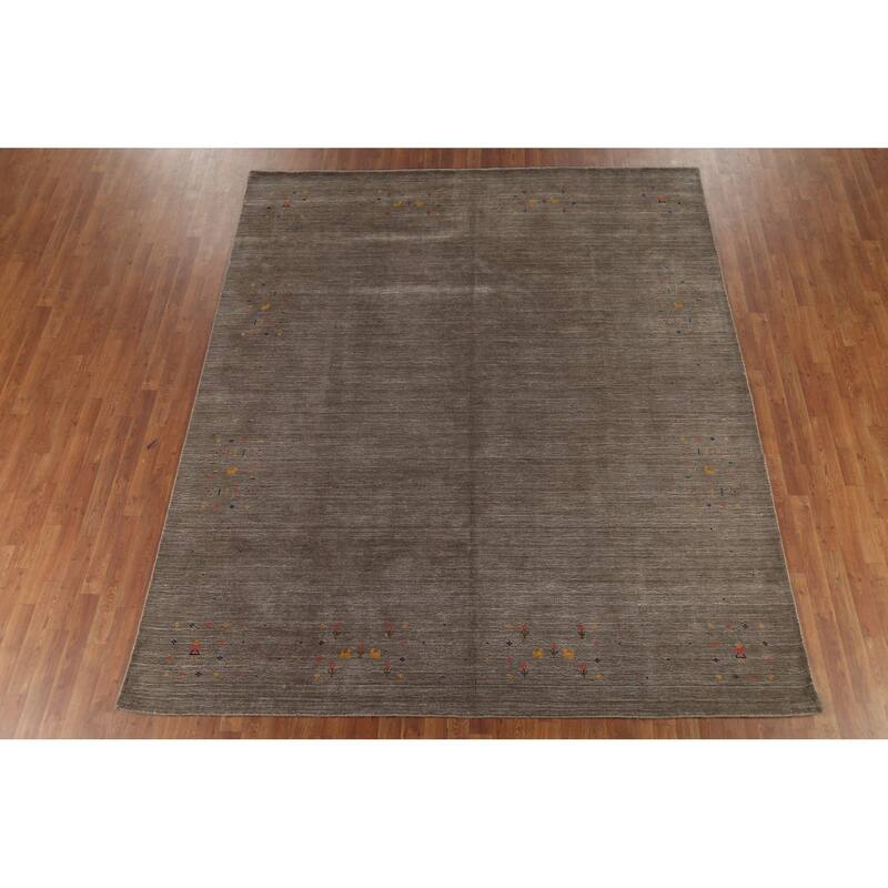 Gabbeh Indian Rug Hand-Knotted Wool Carpet - 8'5"x 9'8"