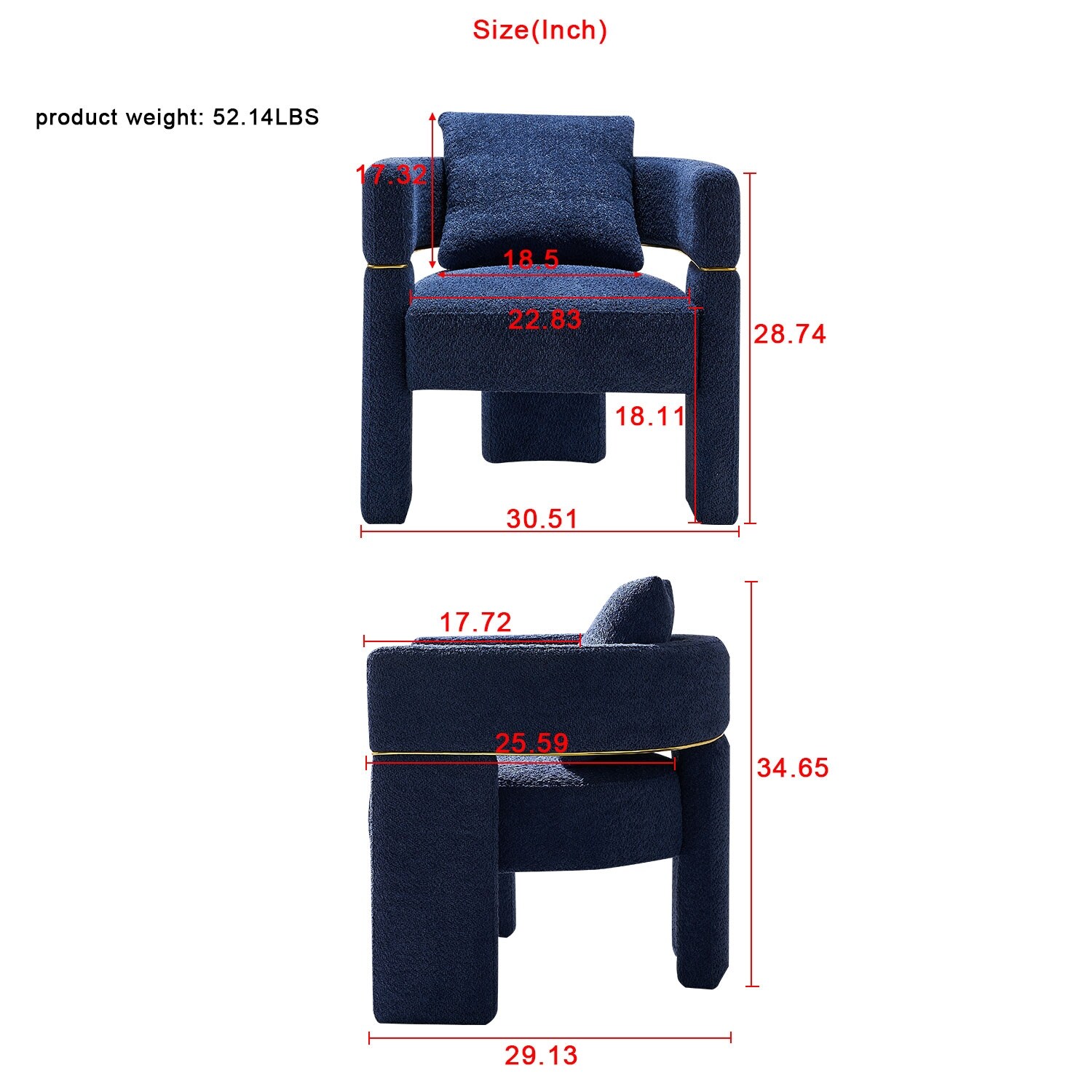 Adisen cloud barrel chair shop