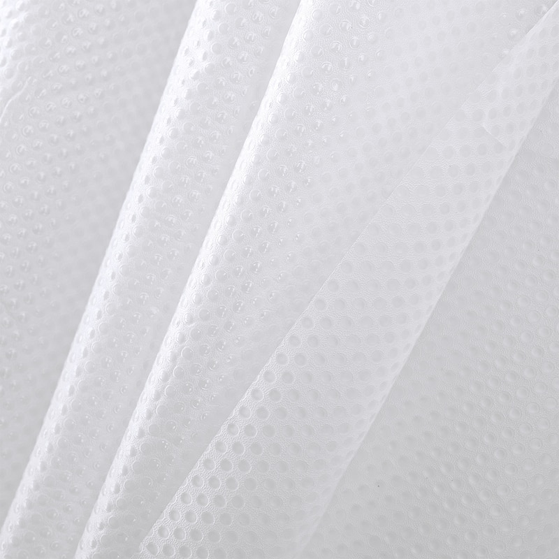 Dots Embossed Peva Shower Curtain Liner Embossed with Magnets