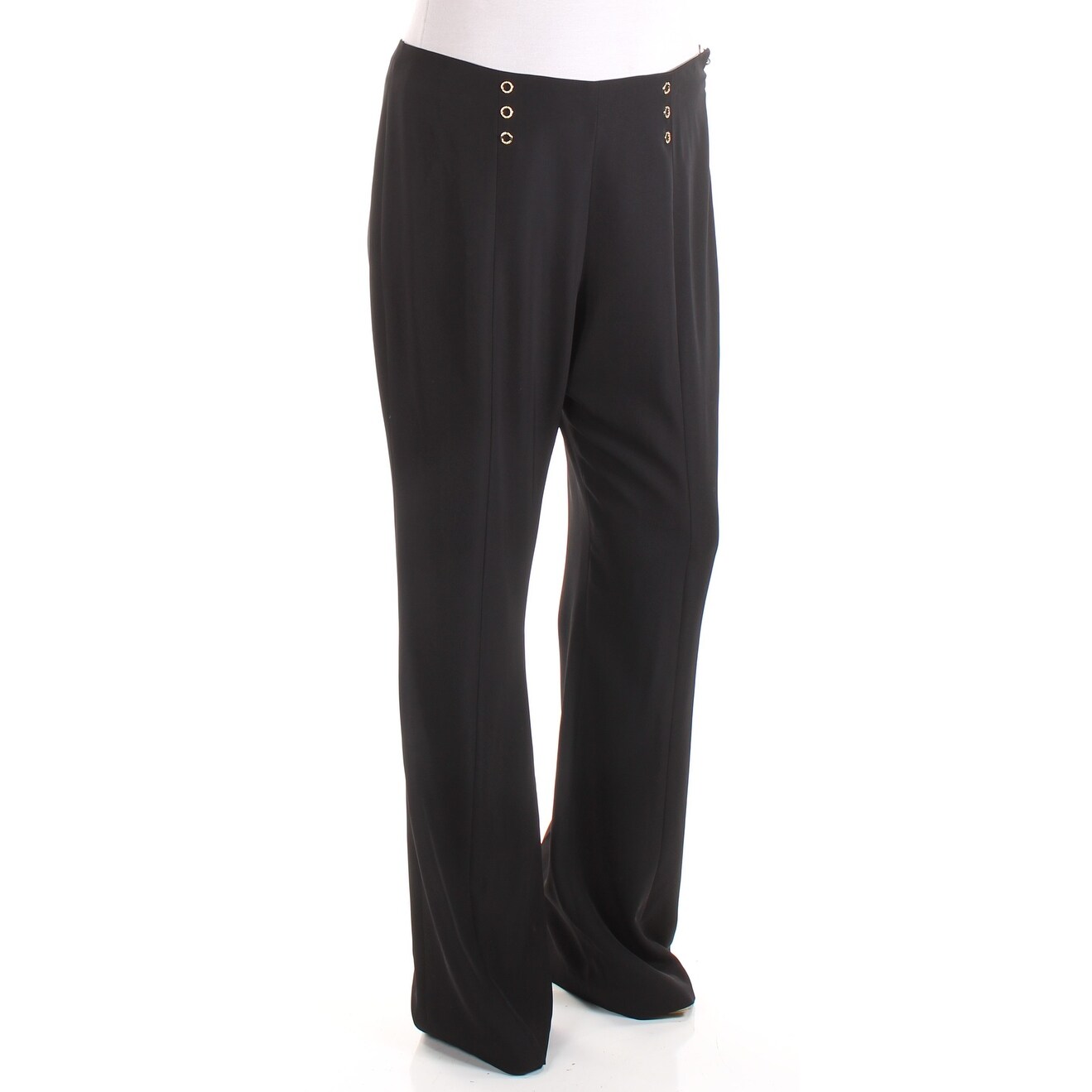 black bootcut work pants