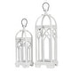 preview thumbnail 36 of 52, Glitzhome Set of 2 Wooden Church Style Decorative Lanterns Candle Holders for Wedding Mantle Entryway