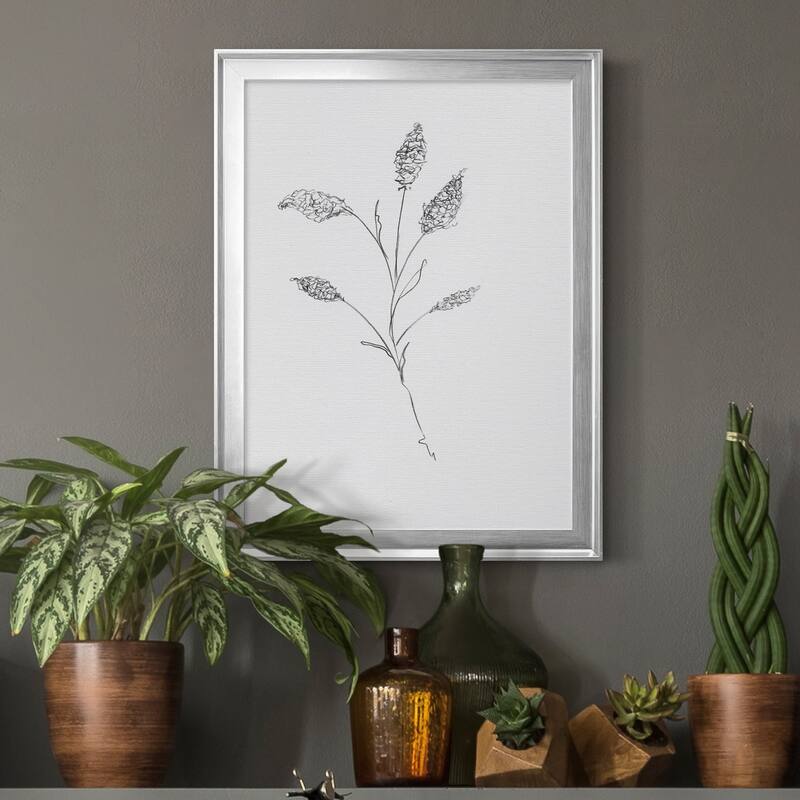 FLORAL SKETCH II Premium Framed Canvas - Ready to Hang