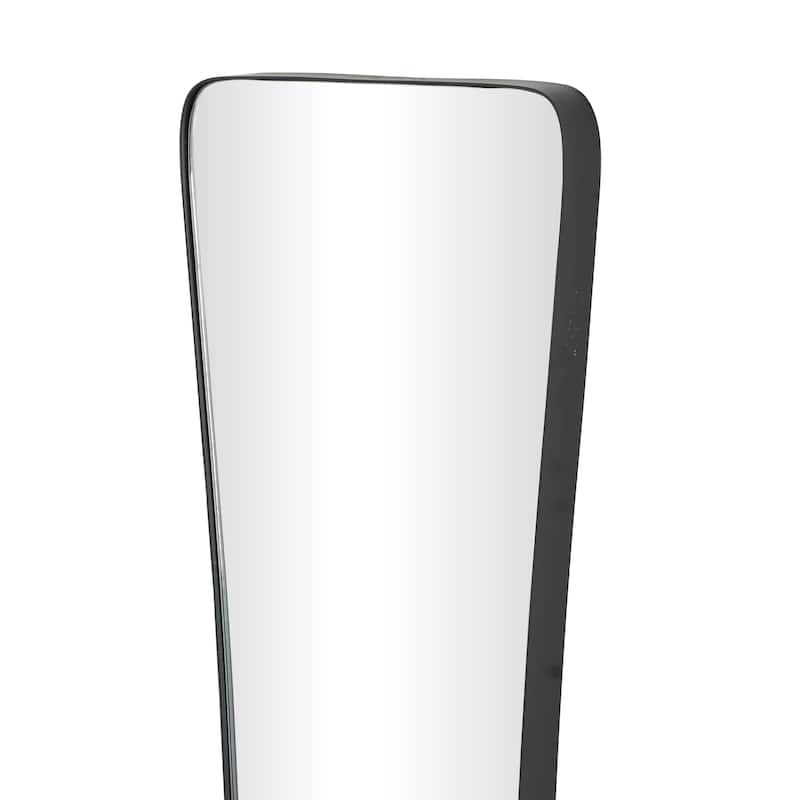 Metal Tall Abstract Wall Mirror - Black or Gold - Roche River Decor