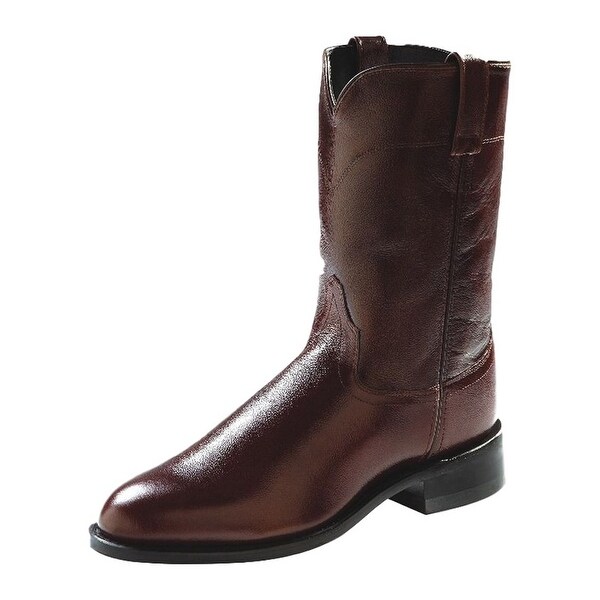 Old West Cowboy Boots Mens Corona Roper Neolite Antique Brown