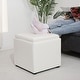 preview thumbnail 64 of 62, Adeco Storage Ottoman With Tray