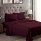 preview thumbnail 63 of 102, Superior Egyptian Cotton 300 Thread Count Solid Bed Sheet Set California King - Plum