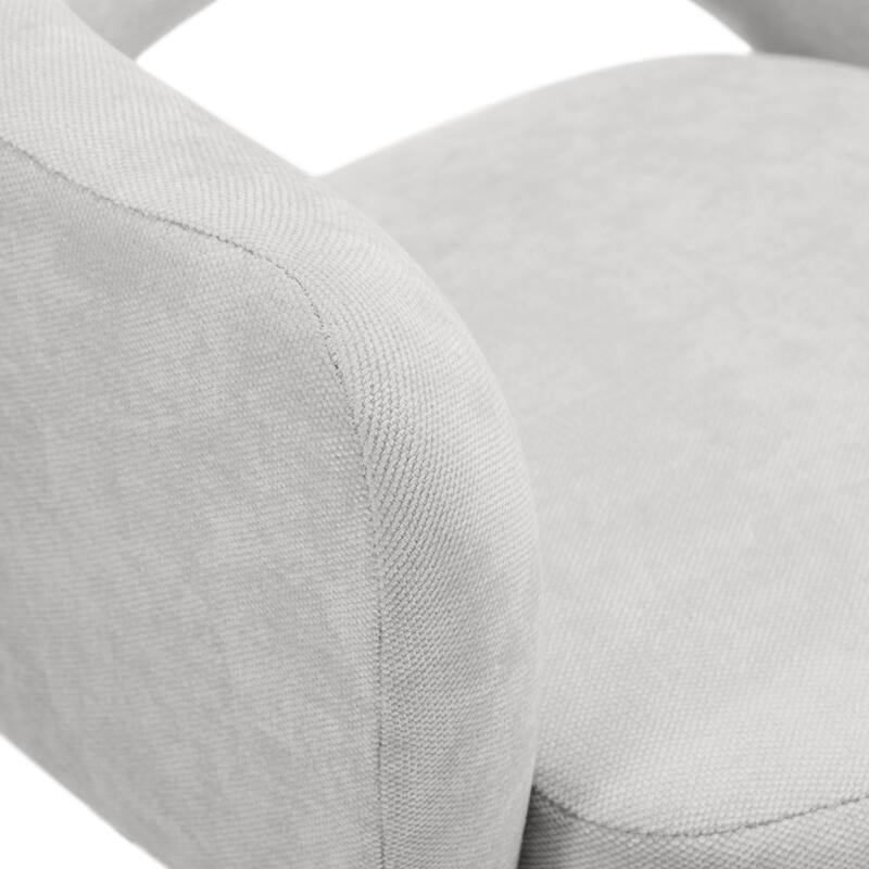 Serta Mia Modern Office Chair, Velvet Upholstered, LowBack Barrel Design, Pocket Coil Seat