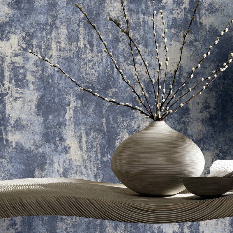 Arthouse Lloyd Blue Stone Texture Wallpaper