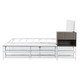 preview thumbnail 16 of 37, Metal Platform Bed Frame with Storage Cabinet and Cushioned Footrest