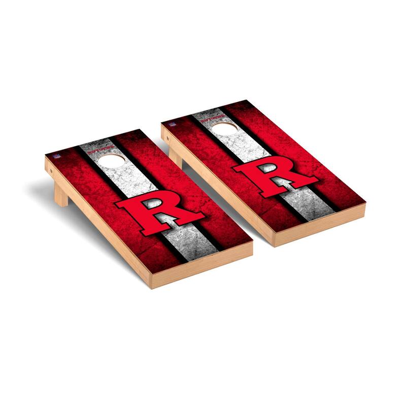 Rutgers Scarlet Knights 2x4 Pro Cornhole Boards - V3 - Include Team Bags + Carry Case