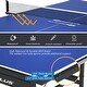 preview thumbnail 4 of 9, Foldable Table Tennis Table with Quick Clamp Net and Post Set - 108" x 60" x 30" (L x W x H)