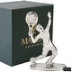 preview thumbnail 2 of 5, Matashi Silver Plated Tennis Player Figurine Embellished w Crystals, Gift for Sports Fan, Desk Accessories, Trophy, Office Décor