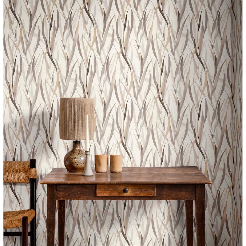 Rasch Sway Neutral Botanical Wallpaper