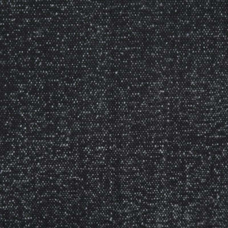 Hand Woven Embroidered Edge Square Throw Pillow - 20" - Jet Black