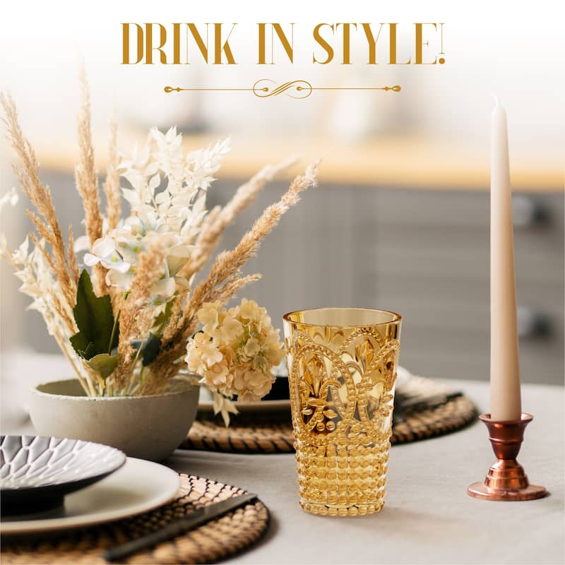 Elle Decor Set of 4 Acrylic Water Tumblers