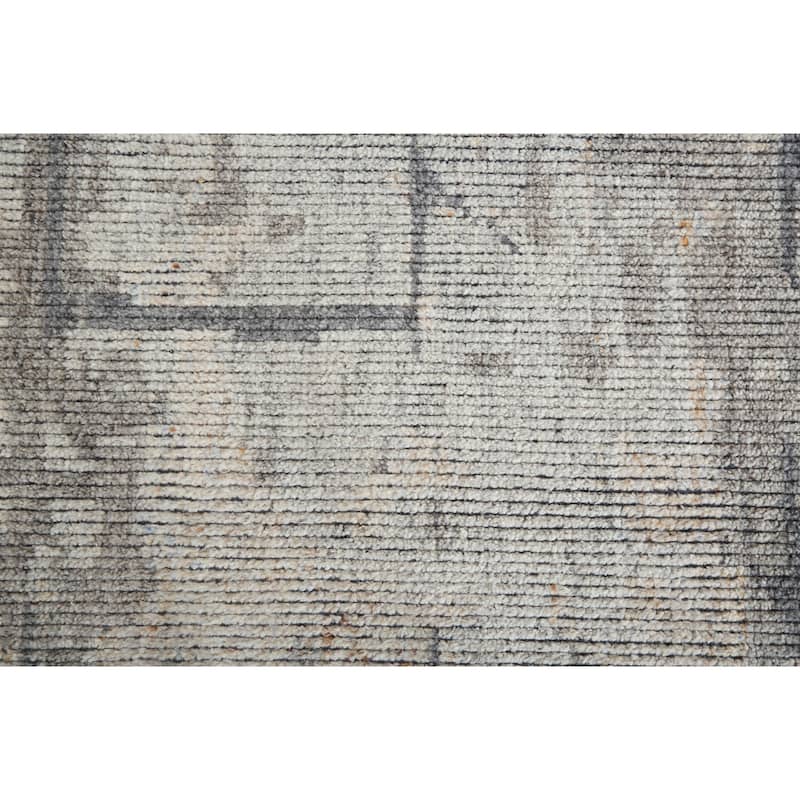 Grand Bazaar Rheed Hand Knotted Abstract Modern Area Rug