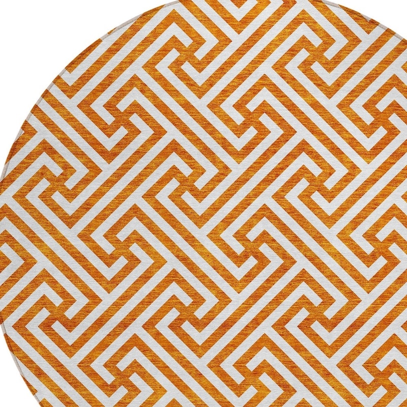 HomeRoots Geometric Transitional Rectangle Outdoor Rug